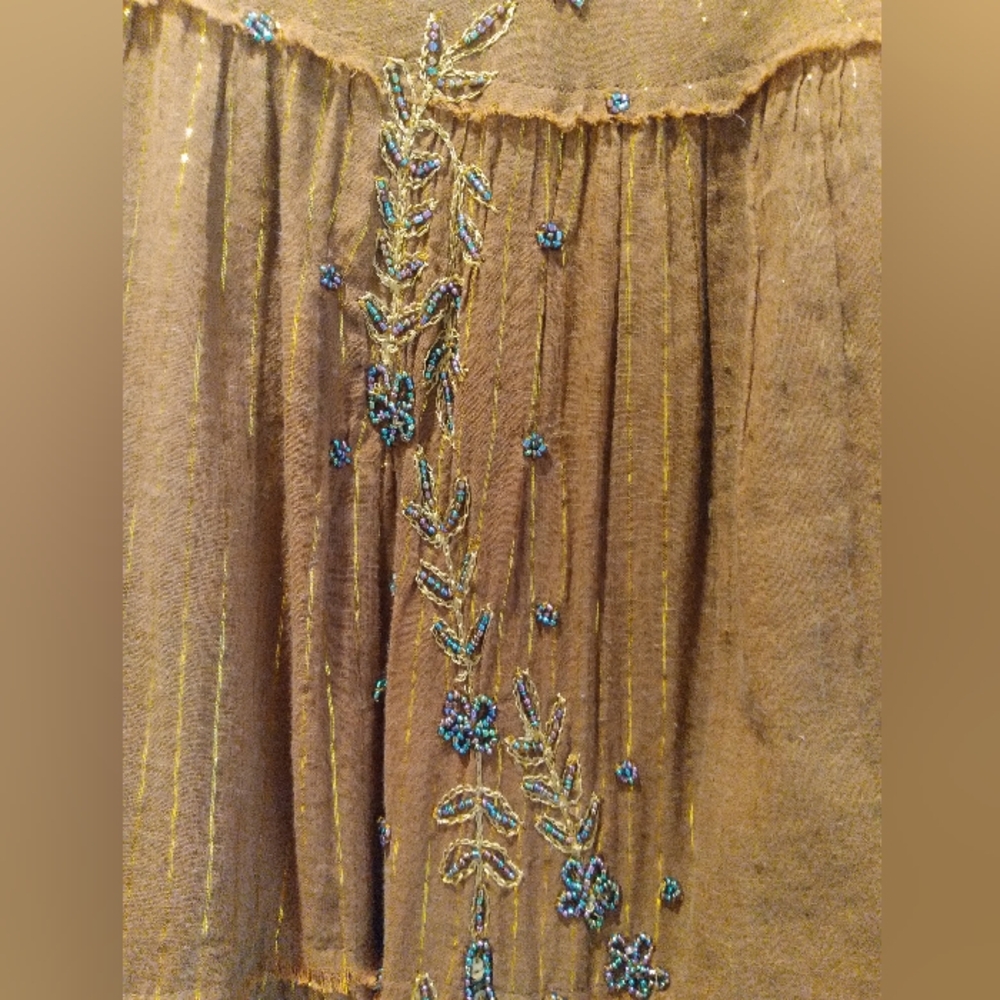 Uniform By John Paul Richard, Long Brown W Gold Thread & Embroidering, Size S - Picture 4 of 10